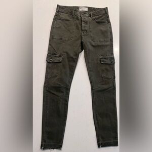 Women’s free people green cargo pants size 27‎
